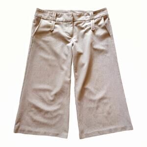 WINDSOR Camel Tan Walking Pants Culottes Size 9 Career Stylish Academia Low Rise